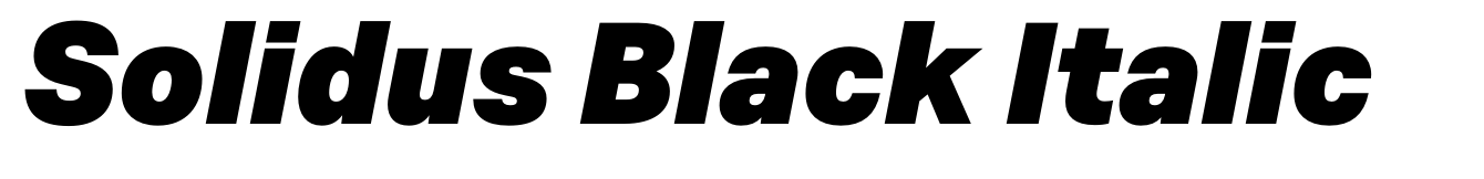 Solidus Black Italic